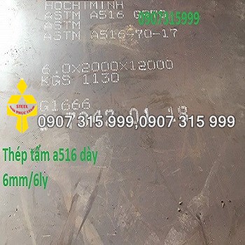 Thép tấm ASTM A516 GR.70 dày 6mm 8mm 10mm 12mm Nhật Bản, Hàn Quốc